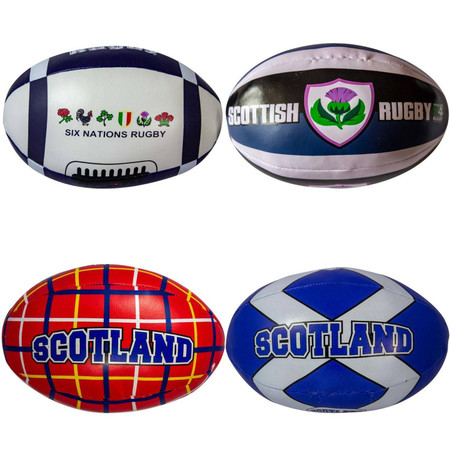 Mini Rugby Ball Soft Child-Friendly, Scottish Flags, Thistle, and Tartan Designs Mini Rugby Ball Soft Child-Friendly, Scottish Flags, Thistle, and Tartan Designs