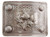 Metal Scottish Belt Buckle With Raised Thistle With Chrome Finish