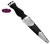 Sgian Dubh Plated Celtic Serpents and Amethyst Hued Cap Stone