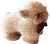 Cute Fluffy White Lamb Soft Toy for Children with Cute Tartan Bow