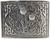 Kilt Buckle Double Thistle Design Antique Finish