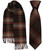 Mens Tie & Scarf Gift Set Irish County Down Tartan Plaid