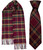Mens Tie & Scarf Gift Set Irish County Tyrone Tartan Plaid