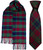 Mens Tie & Scarf Gift Set Irish County Clare Tartan Plaid