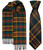 Mens Tie & Scarf Gift Set Irish County Monaghan Tartan Plaid