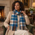 Cashmere Clan Scarf Stewart Muted Blue