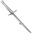 Commando Knife Kilt Pin in Hallmarked Sterling Silver - 85mm