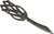 Kilt Pin Plated Antique Silver Finish Celtic Ropework Design 100mm