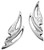 Earrings Sterling Silver Pierced Fitting Flight Of Swallows Collection