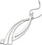 Pendant Crafted Sterling Silver Abstract Curved Celtic Inspired 77mm Pendant Crafted Sterling Silver Abstract Curved Celtic Inspired 77mm