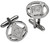 Cufflinks From Plated Bright Palladium Masonic Square & Compasses
