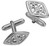 Cufflinks Sterling Silver Double Celtic Trefoil in Pierced Open Cufflinks Sterling Silver Double Celtic Trefoil in Pierced Open