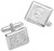 Cufflinks Sterling Silver Square Shape Lion Rampant Worn Relief Cufflinks Sterling Silver Square Shape Lion Rampant Worn Relief