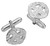 Cufflinks Sterling Silver Round Traditional Celtic Pierced Open Design