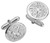 Cufflinks Sterling Silver Round Framed Celtic Knot Over St Andrew Cross Cufflinks Sterling Silver Round Framed Celtic Knot Over St Andrew Cross