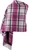 Lambswool Double Faced Stole In Light Blue Check Design 73 cm Wide