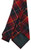Mens Neck Tie Innes Red Modern Tartan Lightweight Scottish Clan Tie