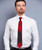 Mens Neck Tie Robertson Red Modern Tartan Lightweight Scottish Clan Tie