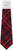 Mens Neck Tie MacKinnon Red Modern Tartan Lightweight Scottish Clan Tie