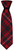 Mens Neck Tie MacKinnon Red Modern Tartan Lightweight Scottish Clan Tie