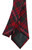 Mens Neck Tie MacKinnon Red Modern Tartan Lightweight Scottish Clan Tie