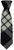 Mens Neck Tie MacFarlane Black and White Modern Tartan Lightweight Scottish Clan Tie