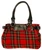 'Eva' Wool Handbag Stewart Royal Tartan Design