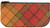 Small Leather and Wool Cosmetic Makeup Bag With Cullins of Skye Tartan for Phone
