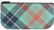 Small Leather and Wool Cosmetic Makeup Bag With Loch Ness Tartan for Phone