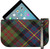 Small Leather Clutch Bag With Cameron Tartan Large Enough to Fit iPad Mini