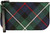 Small Leather Clutch Bag With MacKenzie Tartan Large Enough to Fit iPad Mini