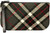 Small Leather Clutch Bag With Thomson Grey Tartan Large Enough to Fit iPad Mini