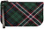 Small Leather Clutch Bag Scotland National Tartan Large Enough to Fit iPad Mini