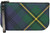 Small Leather Clutch Bag With Johnstone Tartan Large Enough to Fit iPad Mini