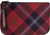 Medium Leather Clutch Bag German American Tartan Large Enough to Fit an iPad