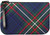 Medium Leather Clutch Bag With Scottish Heritage Tartan Fits an iPad