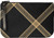 Medium Leather Clutch Bag With Celtic Black Tartan Large Enough to Fit an iPad