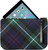 Medium Leather Clutch Bag With Heritage Tartan Large Enough to Fit an iPad