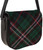 Leather Handbag Shoulder Bag Scotland National Tartan Inside and Back Pocket
