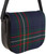 Leather Handbag Shoulder Bag Scottish Heritage Tartan Inside and Back Pocket