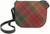 Leather Handbag Shoulder Bag With Cullins of Skye Tartan Inside and Back Pocket