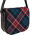 Leather Handbag Shoulder Bag Graham of Menteith Tartan Inside and Back Pocket