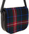 Leather Handbag Shoulder Bag With Braveheart Tartan With Inside and Back Pocket