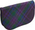 Large Leather Clutch Bag With Spirit of Scotland With Inside and Back Pocket
