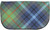 Large Leather Clutch Bag With New York City Tartan With Inside and Back Pocket