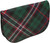 Large Leather Clutch Bag With Scotland National Tartan Inside and Back Pocket