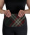Large Leather Clutch Bag With Lindsay Tartan With Inside and Back Pocket