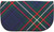 Large Leather Clutch Bag With Scottish Heritage Tartan Inside and Back Pocket