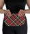 Large Leather Clutch Bag In Bonnie Prince Charlie Tartan Inside and Back Pocket