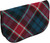 Large Leather Clutch Bag With Graham of Menteith Tartan Inside and Back Pocket